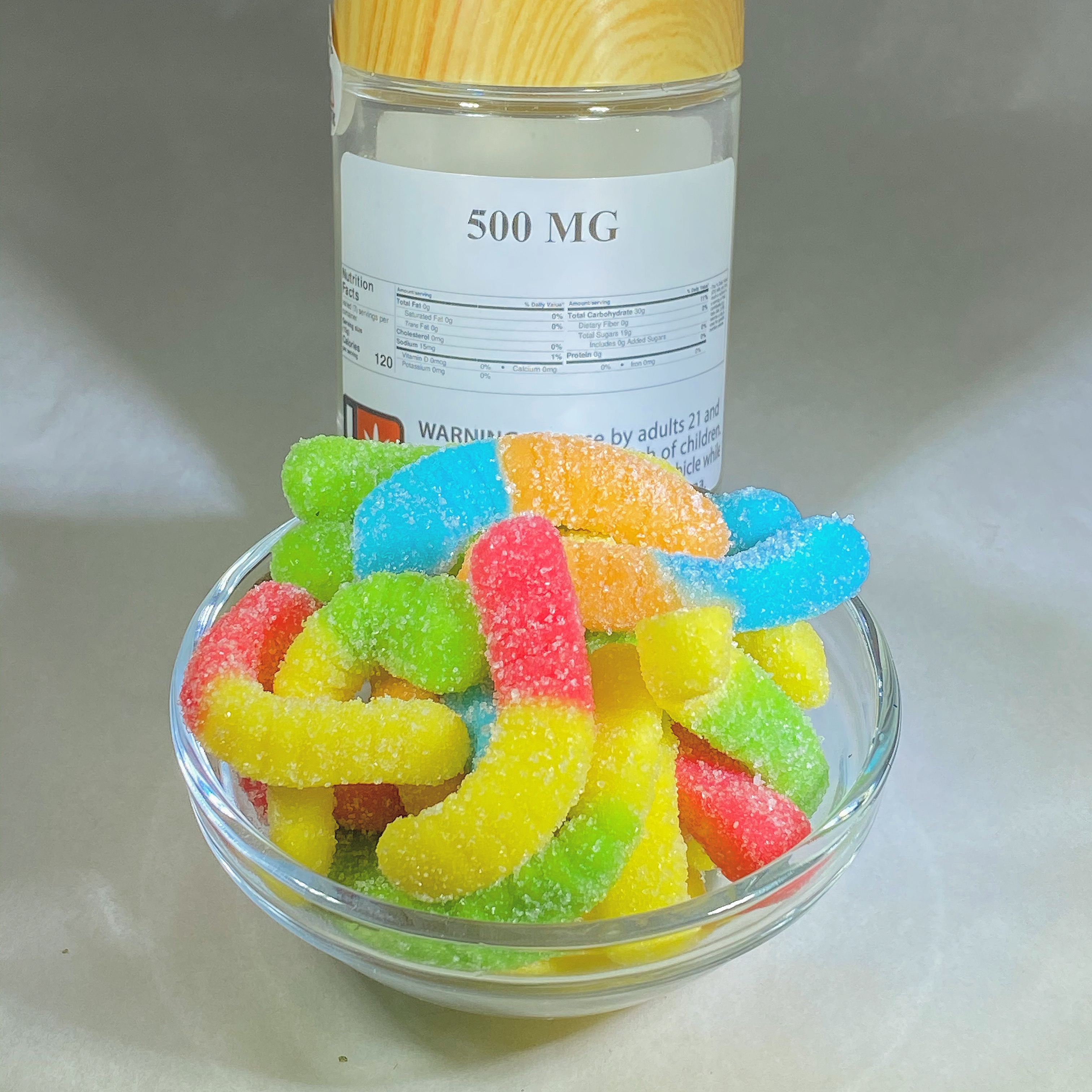 Marks Organix Gummy Worms 500mg Leafly